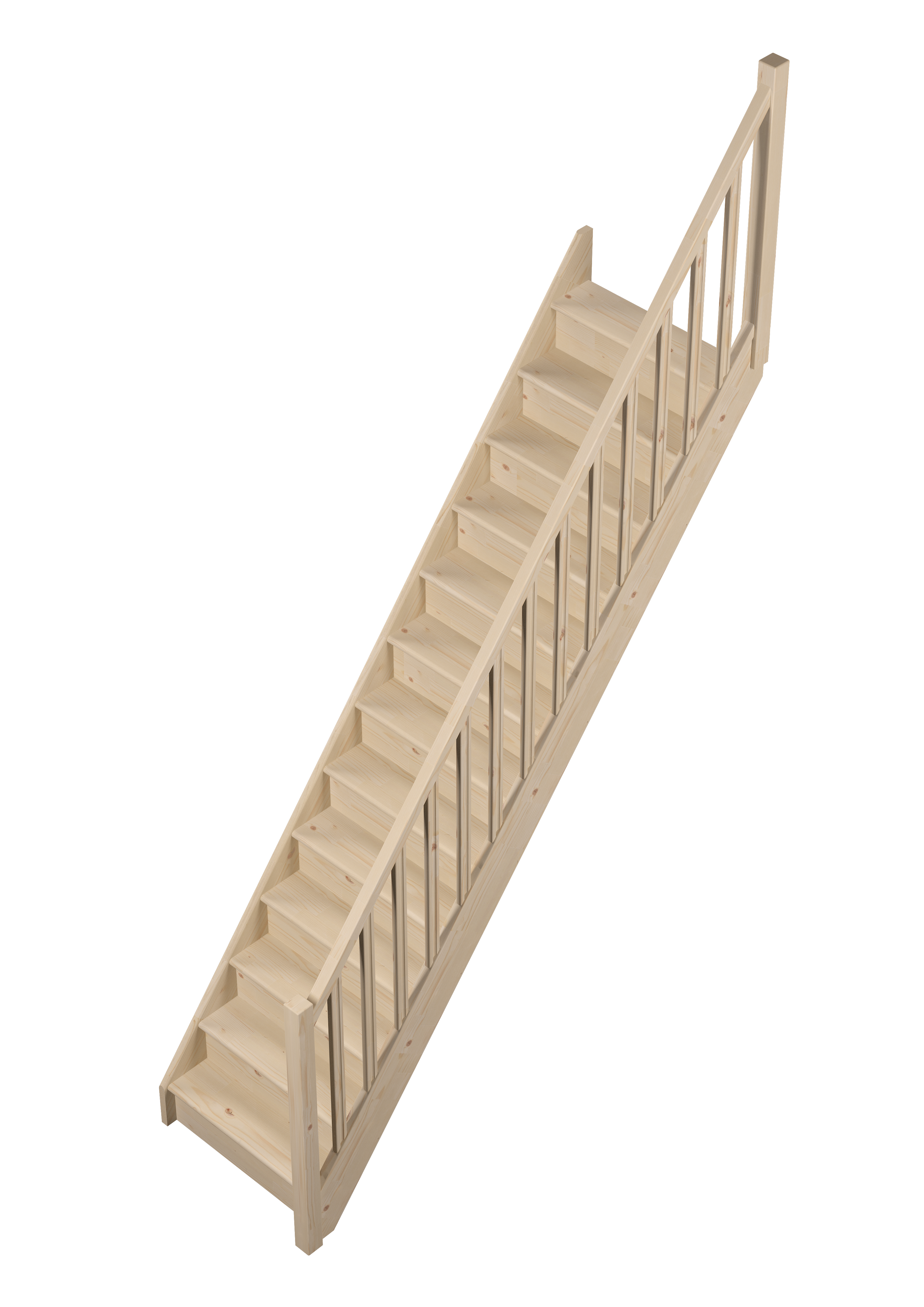 tradi eco spruce straight banister wood dolle
